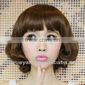 Hot Sale Bright Brown Short Curly Wig thumbnail-1