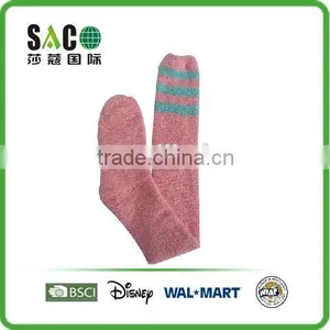 Colorful Stripe Pattern Knee-high Fluffy Socks thumbnail-3