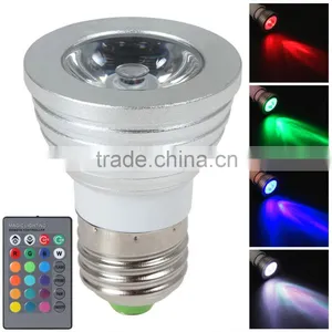 Energy Star Led E27 Remote Control 16 Color Led Rgb Bulb Light Led Bulb thumbnail-2