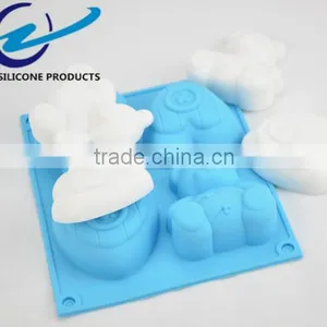 4 Even the Bear& Love Shape Silicone Cake Mould Bakeware Tool thumbnail-5