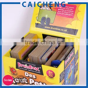 Lid Hinged Base With Extend Flap Rigid Paper Print Box for Play Card thumbnail-5