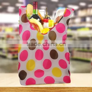 Super Strong Ripstop Nylon Foldable Reusable Bag Grocery Shopping Tote Bag With Built-in Pouch thumbnail-2