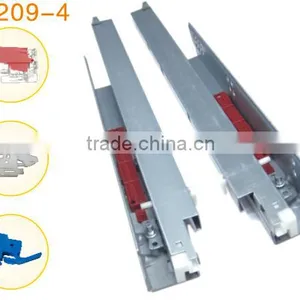 3 Fold Rebound Bottom Mounted Drawer Slide Rail thumbnail-1