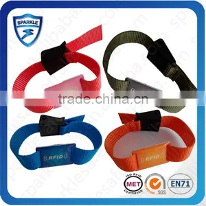 New Style Ntag203 Woven NFC RFID Bracelet For Event on thumbnail-1