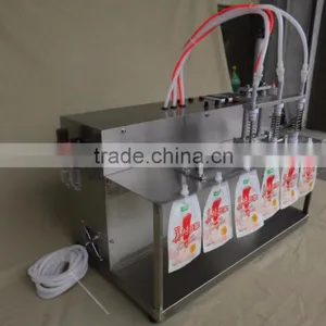 Hot Sale 3 Nozzles Liquid Spout Bag Filling Machine For Milk Juice thumbnail-2