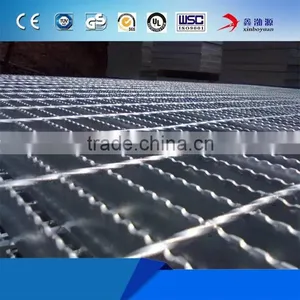 Factory Cheap Price Plain Bar / Serrated Bar / I-shape Hot Dipped Galvanized 25x5 Steel Grating thumbnail-1