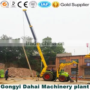 New Designed Tractor Post Hole Digger/pole Erection Machine thumbnail-1