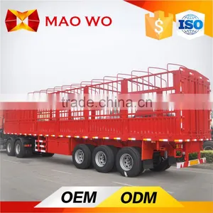 Manufacturer OEM 18 to 80 Ton Bulk Cargo Truck Steel Cage Trailer thumbnail-5