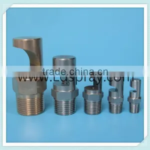 1/8"-1" K Wide Angle NPT or BSPT Brass Water Curtain Flood Flat Jet Nozzle thumbnail-1