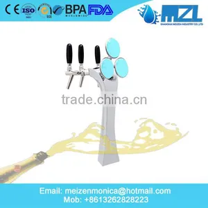 China Manufacturer Unique Style Polished Brass Beer Tower Dispenser for Hotel thumbnail-4
