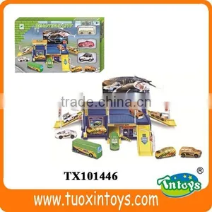 22pcs Rail Parking Garage, German Plastic Road Set Toy Cars, cy Gifts thumbnail-5