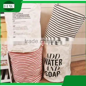 Promotion Gift Foldable Cotton Canvas Linen Fabric Kids Children Baby Clothing Toy Storage Basket thumbnail-1