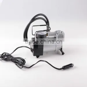 H10065 Portable 12v Mini Metal Air Pump Compressor Tire Inflator Gauge thumbnail-1