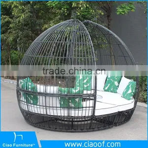 Best Selling Rattan Garden Daybed With Canopy thumbnail-3