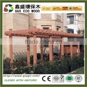 Garden Anti-uv Decorative Wood Plastic Composite Wpc Pergola thumbnail-1