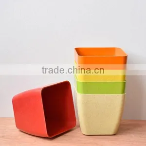 Bright Color Small Biodegradable Plastic Pots and Planters Rectangular thumbnail-1