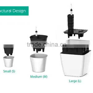 Cheap Plastic Decorative Small Colorful Flower Pot thumbnail-5