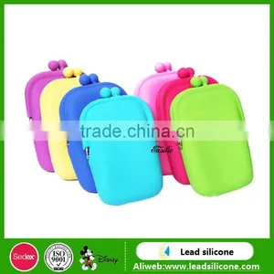 New Design Fashion Wholsale Colorful Silicone Card Holder Wallet thumbnail-1