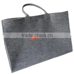 Store More High Quality Grey Felt Tote Shopping Hand Bag thumbnail-1