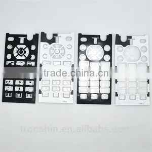 Waterproof Over-molding PET Sheet Silicon Rubber Keypad With Silkscreen Printing for Mobile Phone thumbnail-1