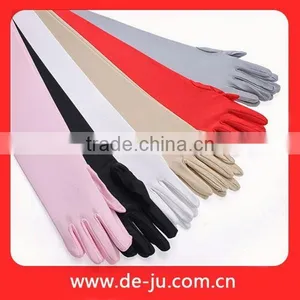 Colorful Decoration Gloves Cheap Bridal Gown With Sleeves thumbnail-1