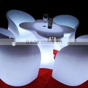 2017 Trade Assuranced Hot Sale Outdoor Color Changing RGB LED Plum Blossom Bar Table Set Designs thumbnail-1
