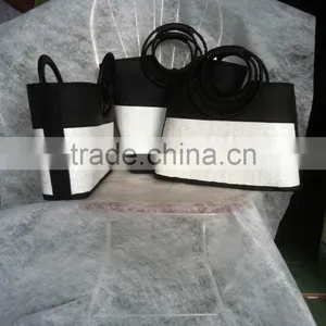 High Quality Best Selling Bamboo Handbag With Colorful Clothing From Vietnam thumbnail-1