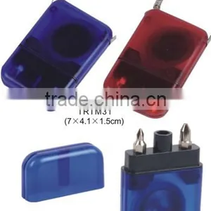 Mini TOOL KIT Keychain Screw Driver AND Tape Measure thumbnail-1