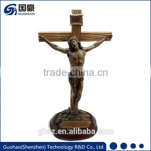 I Love Jesus Christ Statue, Jesus on the Cross Figurines thumbnail-1