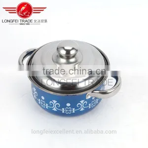 China Popular Shape High Quality Colorful Stainless Steel Soup Pot Set thumbnail-4