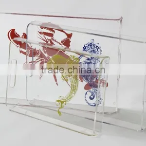Low Cost Clear Acrylic Serving Trays Wholesale thumbnail-5