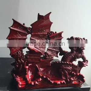 Resin Sailing Boat Sculpture thumbnail-5