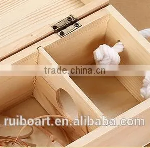Wooden Wine Box With Handle thumbnail-4