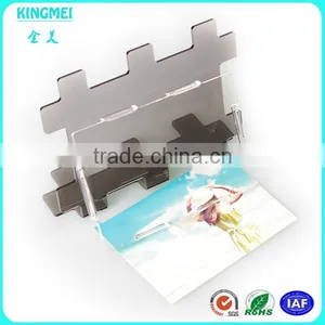 KM-VP11 Factory Wholesale Custom Shape Acrylic Photo Frame New Mosaic L Shape Tawny Frame thumbnail-2