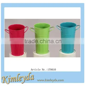 Mini Galvanized Flower Holder With Colour Coated for Household thumbnail-1