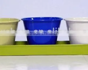 Flower Pot Set(Three Colors), MSO-030 thumbnail-1