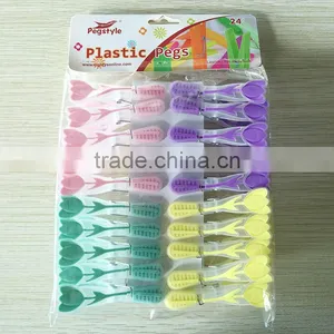 Plastic Soft Touch 20 Pcs Clothes Pins Pegs thumbnail-6