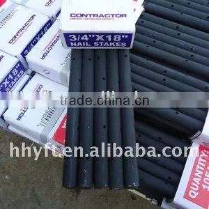 Round/square/flat Steel Nail Stake Painted thumbnail-2