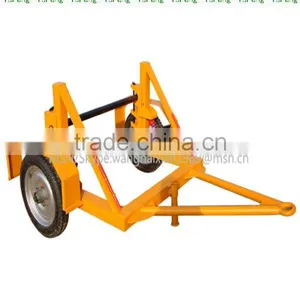 Cable Drum Trailer,Mechanical Hand Operated Loading Winch thumbnail-1