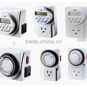 Easy-operation Small 24 Hours Mechanical Timer With Switch & Two Side Outlets thumbnail-3