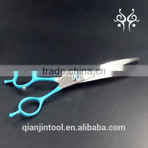 2017 New Arrival 440C Curved Scissors Dog Grooming Scissors Rubber Handle Pet Scissors thumbnail-5