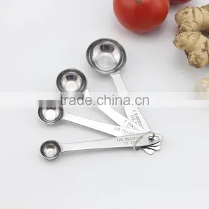 4-Piece Set Stainless Steel Measuring Spoons Kitchen Tools Tablespoon Teaspoon Set thumbnail-3