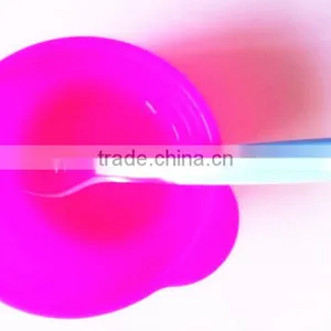 Eco-friendly Popular Round Shape Silicone Bowl ,baby Feeding Silicone Bowl and Spoon thumbnail-1