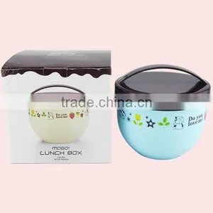 1L Korean Multi-layer Round Shape Lunch Box With Lid thumbnail-2