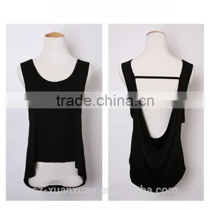 2017 Wholesale Women Gym Tank Sports Fitness Shirt Yoga Top thumbnail-1