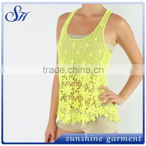 2016 Ladies New Fashion Chemical Lace Camisole thumbnail-3
