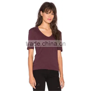 Cheap Promotional Bulk Plain V-neck Create Your Own t Shirt thumbnail-1