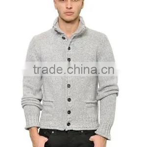 High Quality Hot Sell Man Heavy Knit Cardigan thumbnail-4