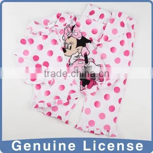 Baby Girl Mickey Mouse Printing Two-piece License Pajamas thumbnail-1