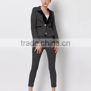 DY1224W Hot Sale Ladies Blazer and Pants Set Ladies Suits and Outfits thumbnail-1